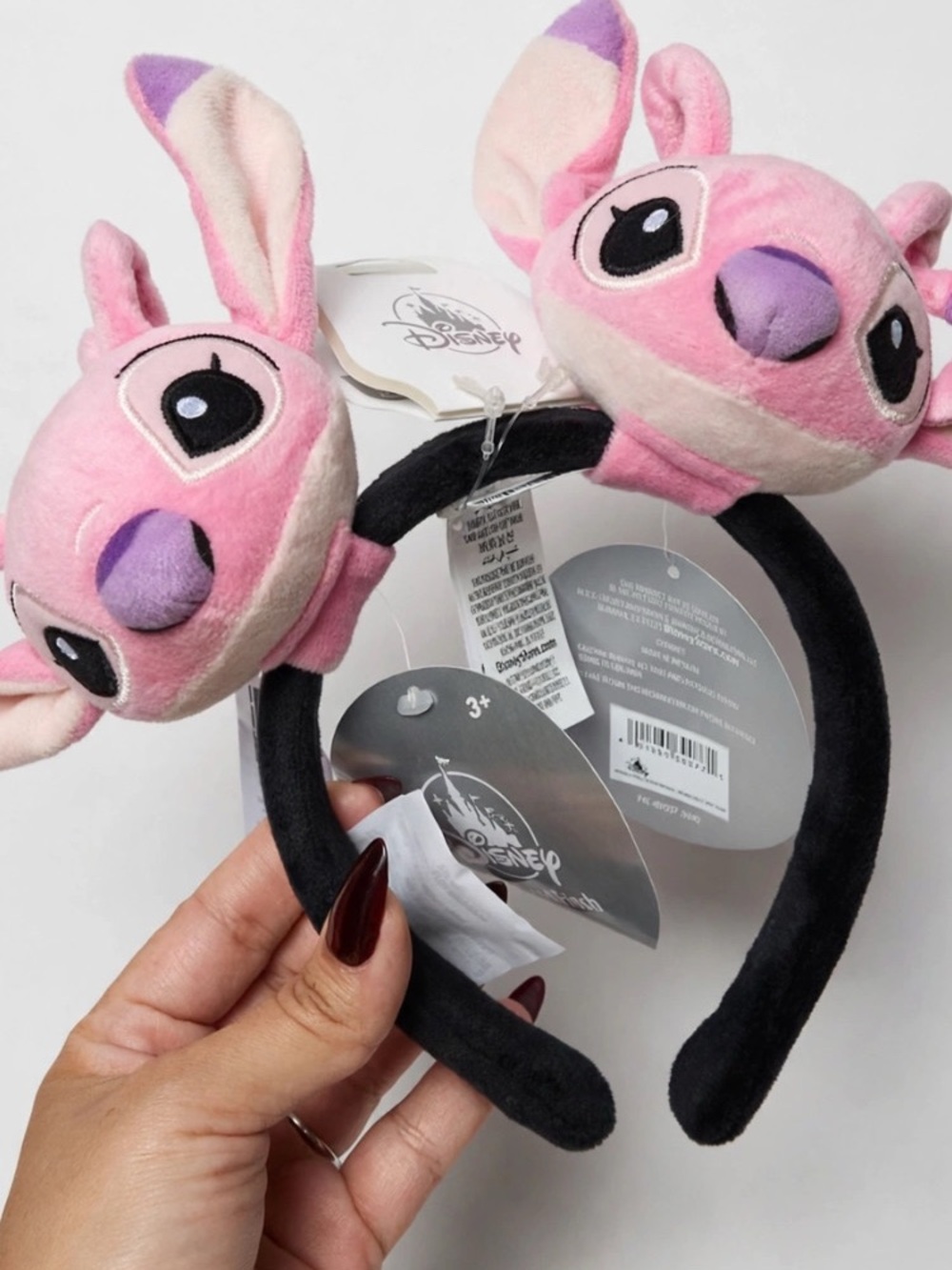 Disney Pink & Purple Stitch Plush Ear Headband